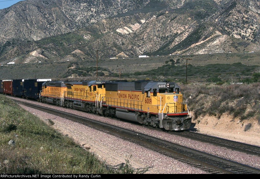 UP 6009 on Cajon Pass